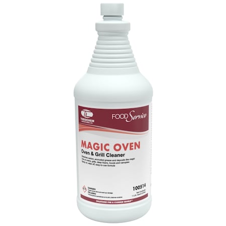Theochem MAGIC OVEN CLEANER - 12/1 QT CASE, Over Cleaner, 12PK 100514-99990-1Q